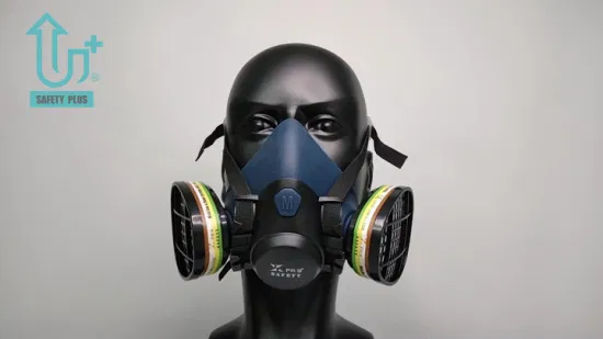 Антипромышленная строительная пылегазовая маска на половину лица, химическая лицевая маска, многоразовый респиратор